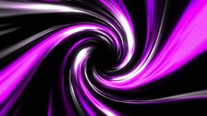 Wall Mural - Abstract swirling vortex of vibrant purple and white light trails against a dark background.