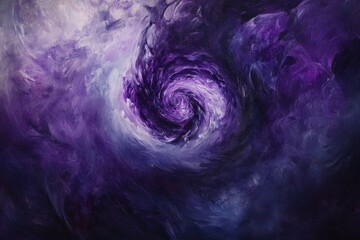 Wall Mural - explosion of purple fire reveals a swirling vortex of energy in a cosmic scene, a powerful explosion