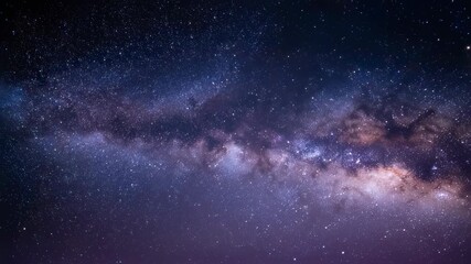Wall Mural - High definition deep space background with countless bright stars, colorful cosmic dust clouds, and vibrant starry night sky texture in vast outer space astronomy scene