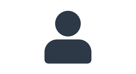 Generic profile, isolated user image for app or website, white background