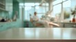© TyliJura - blurred hospital corridor medical facility healthcare hallway interior motion blur waiting area