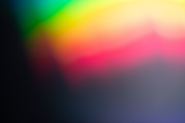 Wall Mural - light leak overlay effect with blur rainbow light leaks,retro noisy film texture light leak flare on