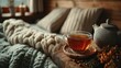 © albi - Warm Amber Tea in Cozy Bedroom Setting