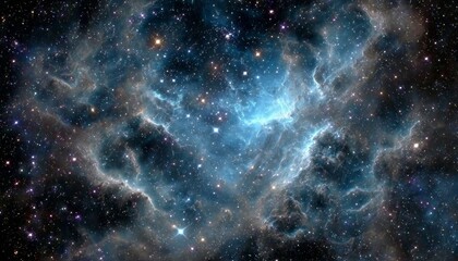 Wall Mural - Stunning Cosmic Landscape Colorful Nebulae, Twinkling Stars, and Mystical Galaxies in Space