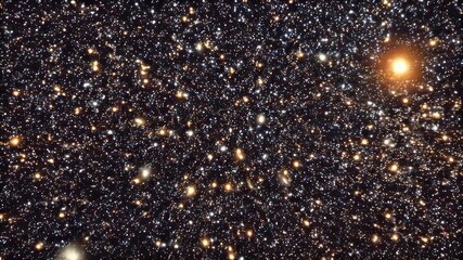 Wall Mural - A Detailed Celestial Tapestry:  A Profound Journey Through the Vastness of Space, Showcasing a Myriad of Glimmering Stars and Distant Galaxies in a