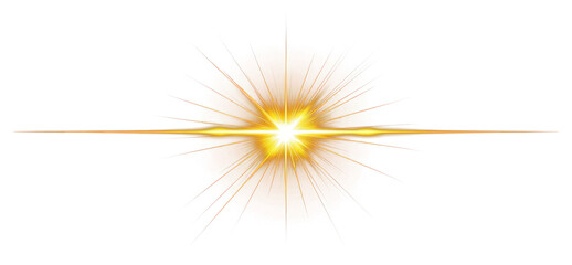 Wall Mural - png an isolated gold blink light effect outdoors nature flare.