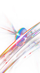 Wall Mural - png holographic blurry flare background light illustration.