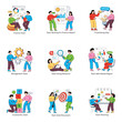 © Vectorslab - Set of Teamwork and Project Guidance Flat Illustrations