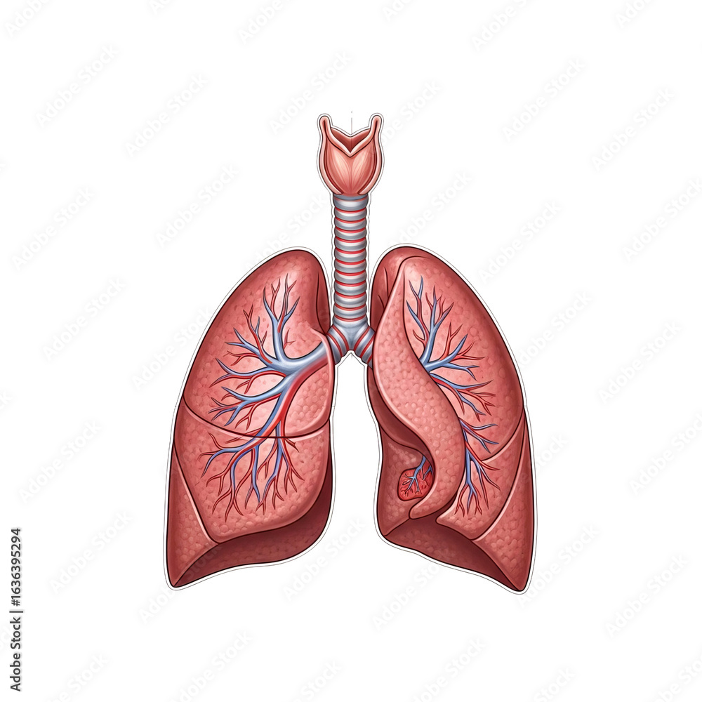 Human lungs anatomy respiratory system diagram health medical science ...