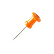 © Rhony - Orange push pin isolated on transparent background