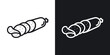 © ramsey - Sausage salami icon. Thin Linear Style Designs for web design and infographics