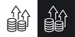 © ramsey - High revenue icon. Thin Linear Style Designs for web design and infographics