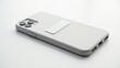 © ikhsan - Light gray smartphone case with a credit card holder.
