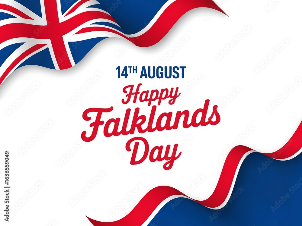 Celebrating falklands day on august 14th with the union jack and ...