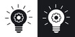 © ramsey - Innovation icon in black and white glyph versions