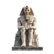 © sujittra - Ancient egyptian pharaoh statue transparent background digital art isolated historic egypt