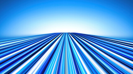 Wall Mural - Vibrant Abstract Lines with Gradient Blue Background Showing Depth and Motion in a Futuristic Design Style for Creative Projects and Digital Media