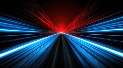 Wall Mural - vibrant abstract light rays in blue and red colors with high contrast for backgrounds, designs, and 