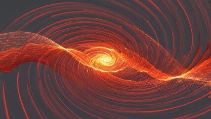 Wall Mural - abstract background showcasing a swirling vortex of red and orange particles, creating a dynamic ene