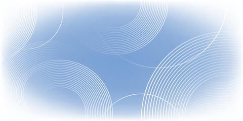 Wall Mural - abstract blue background with circle lines shape. modern future digital technology concept. eps 10