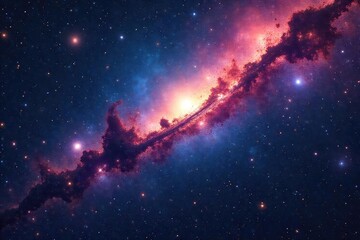 Wall Mural - A sprawling, cosmic map of the universe, depicting galaxies, nebulae, and constellations in vibrant detail Perfect for science fiction, astronomy, or space exploration projects , nebula, celestial