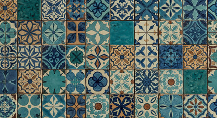 Naklejka na meble Colorful Moroccan ceramic tiles