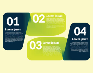 Wall Mural - Green gradient Infographic data analyzing design business template Vector for diagram, label, presentations, workflow layout, banner, flow chart, info graph EPS 10