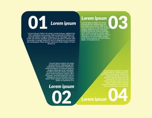 Wall Mural - Green gradient Infographic data analyzing design business template Vector for diagram, label, presentations, workflow layout, banner, flow chart, info graph EPS 10
