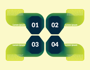 Wall Mural - Green gradient Infographic data analyzing design business template Vector for diagram, label, presentations, workflow layout, banner, flow chart, info graph EPS 10