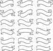 © MdSafi - Collection of Hand Drawn Ribbon Banners for Design Elements and Decoration