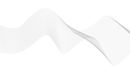 Wall Mural - abstract grey wavy lines background. abstract grey smooth element swoosh speed wave modern.