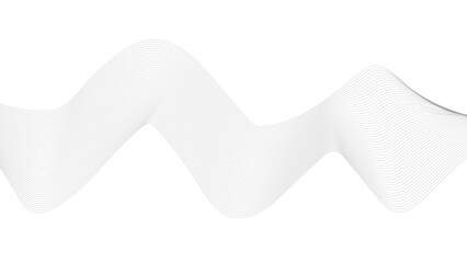 Wall Mural - abstract grey wavy lines background. digital frequency track equalizer. abstract frequency sound wav