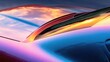 © 10 - Vibrant car rear, sunset reflections