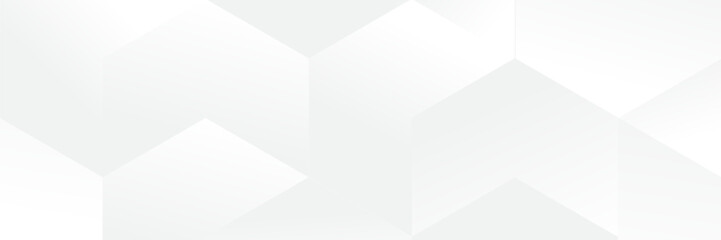 Wall Mural - abstract pattern white geometric banner design background.
