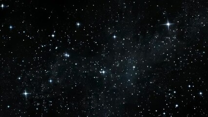 Wall Mural - starry night sky with countless sparkling stars on deep black background, cosmic space texture for a