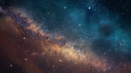 Wall Mural - Expansive view of the cosmos filled with countless twinkling stars, glowing nebula clouds, and distant galaxies in the vast universe, stunning deep space astronomy background for science