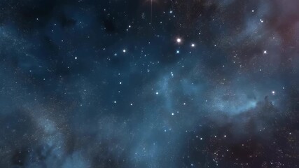 Wall Mural - Starry night sky with countless sparkling stars scattered across a deep black background, serene cosmic view of the universe for astronomy, astrophotography, and celestial nature design