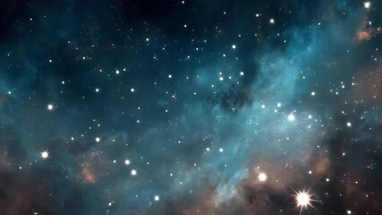 Wall Mural - Expansive view of the cosmos filled with countless twinkling stars, glowing nebula clouds, and distant galaxies in the vast universe, stunning deep space astronomy background for science