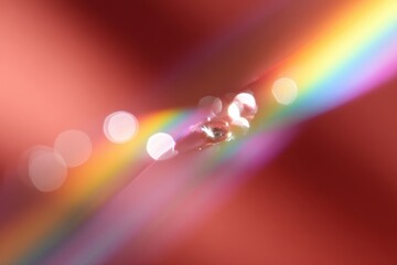 Wall Mural - Soft-focus rainbow light background for dreamy look