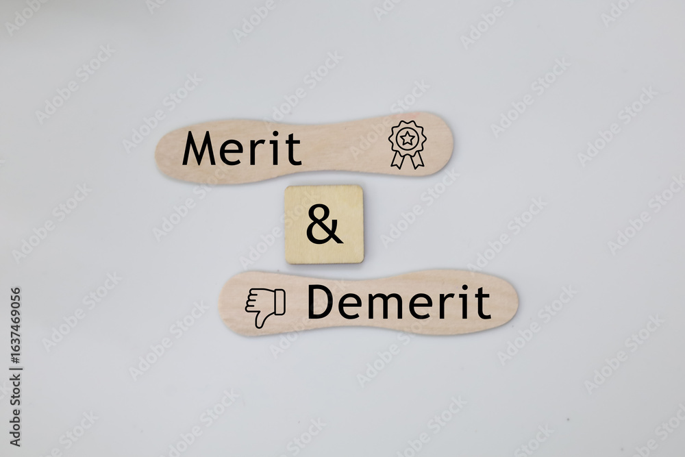 Words Merit and Demerit noun a quality deserving blame Merit, demerit ...