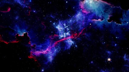 Wall Mural - shining nebula in the universe