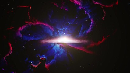 Wall Mural - shining nebula in the universe