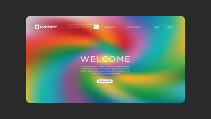 Vibrant website template design for modern businesses and startups seeking a dynamic online presence