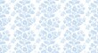 © Ethan - Seamless light blue floral damask pattern on a white background. Vintage style ornamental textile design for wallpaper or fabric.