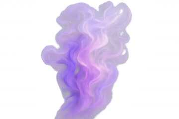 Wall Mural - colorful smoke creating abstract shapes with a transparent background, ideal for digital art and gra
