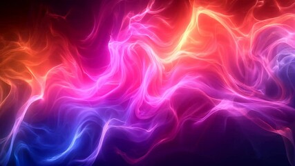 Wall Mural - An abstract background of vibrant and flowing colorful energy in a smooth motion.