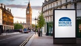 a london street bilboard mockup