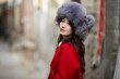 © 亮亮 徐 - Beautiful young girls in festive attire in the old town's ancient alleys during the Spring Festival