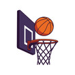 © alien AZ - Basketball hoop and ball sports game scoring action athletic equipment competition vector