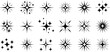 © Vexora Studio - Sparkles icon vector set. Twinkling stars illustration sign collection. Shining burst symbol. Star logo.